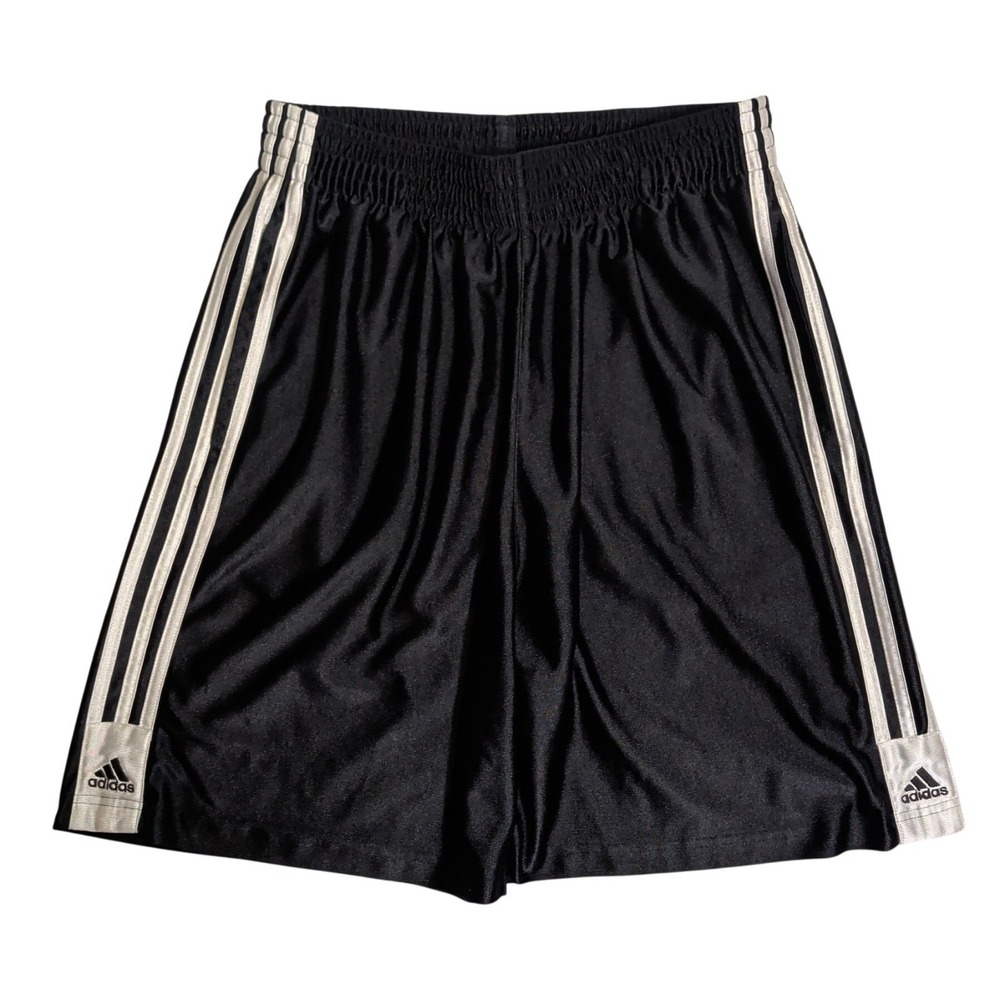 Adidas Dazzle Shorts Mens Size L Black White Basketball Athletic Silky Y2K READ